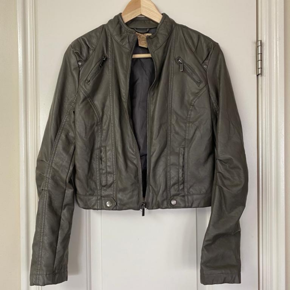 Faux Leather Jacket